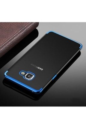 Samsung Galaxy J7 Prime Kılıf Soft Dört Köşesi Renkli Lazer Silikon Nikelaj Mavi SKU: 31659