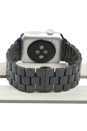 Apple Watch 44mm Krd-15 Metal Kordon Siyah SKU: 355004