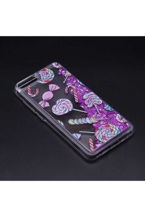 Apple Iphone 7 Plus Kılıf Sıvılı Sulu Akışkanlı Renkli Simli Desenli Silikon SKU: 49296