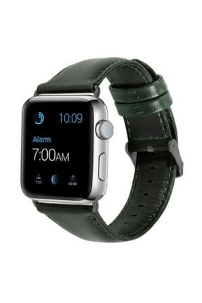 Apple Watch 42mm 44mm Luxury Leather Deri Kordon Akıllı Saat Kordon SKU: 390559