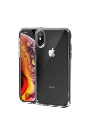 Apple Iphone X Kılıf Darbe Emici Sert Şeffaf Kristal Ince Tank Zırh Kapak Sararmaz SKU: 35134
