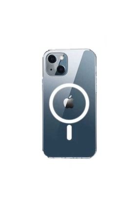 Apple Iphone 13 Ile Uyumlu Mag-safe Coss Wireless Destekli Hibrit Silikon Şeffaf SKU: 232836