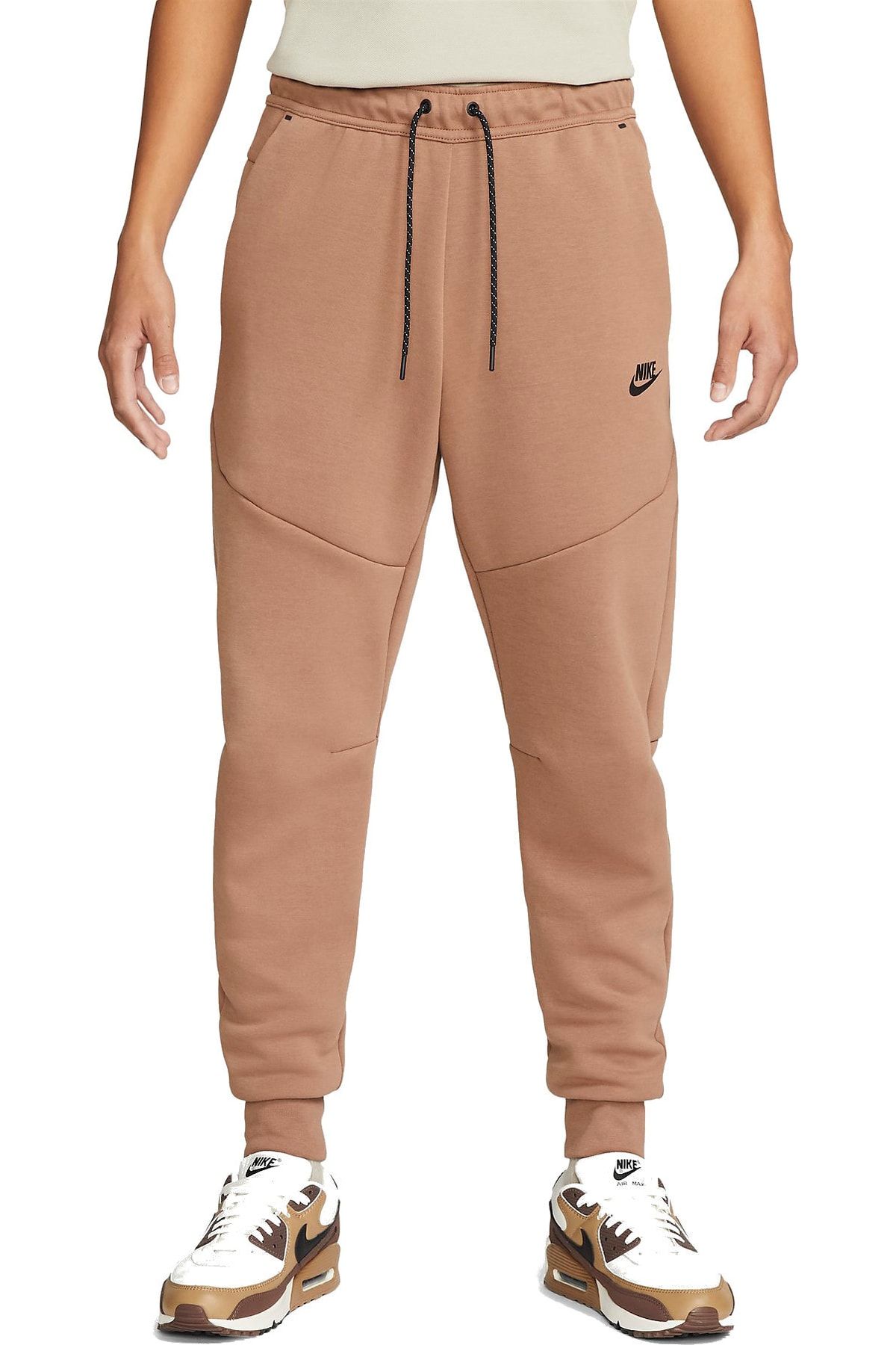 Nike Air fleece sweatpants in brown - BROWN