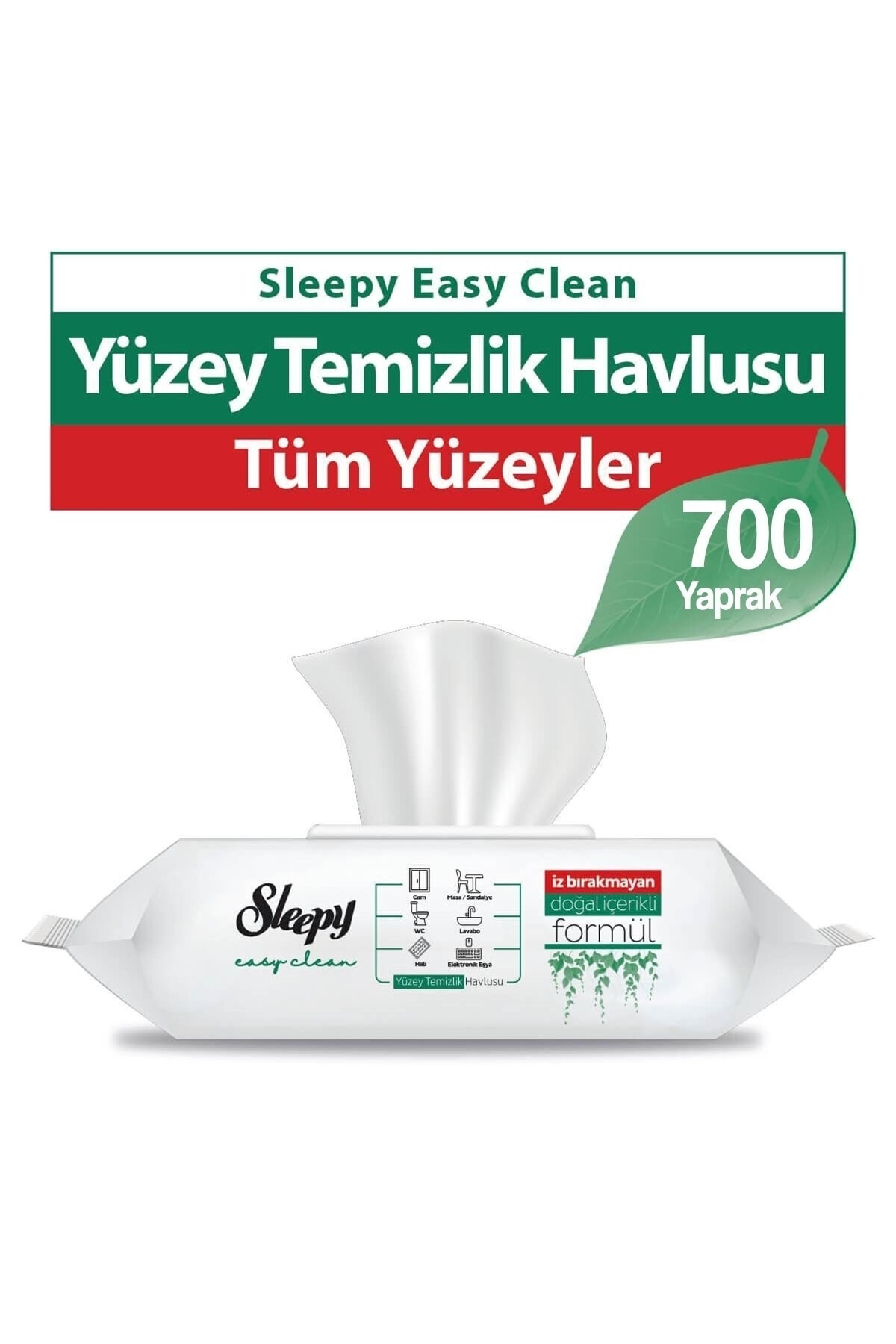 Sleepy Easy Clean Yüzey Temizlik Havlusu 100' Lü 7 Paket