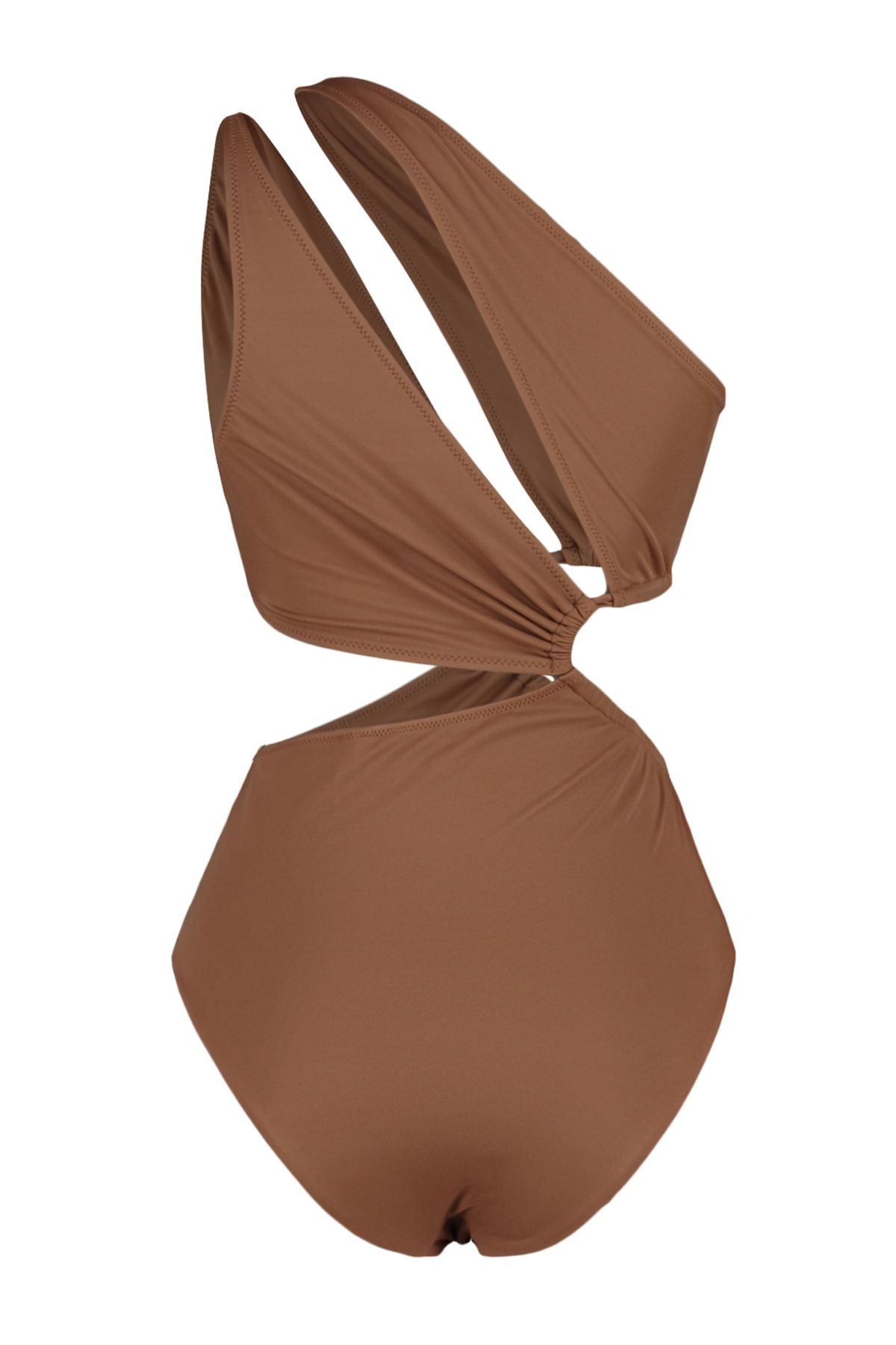 Trendyol Collection-Brauner Single Shoulder Tunnel Regular Mayokini TBESS23MA00206 8