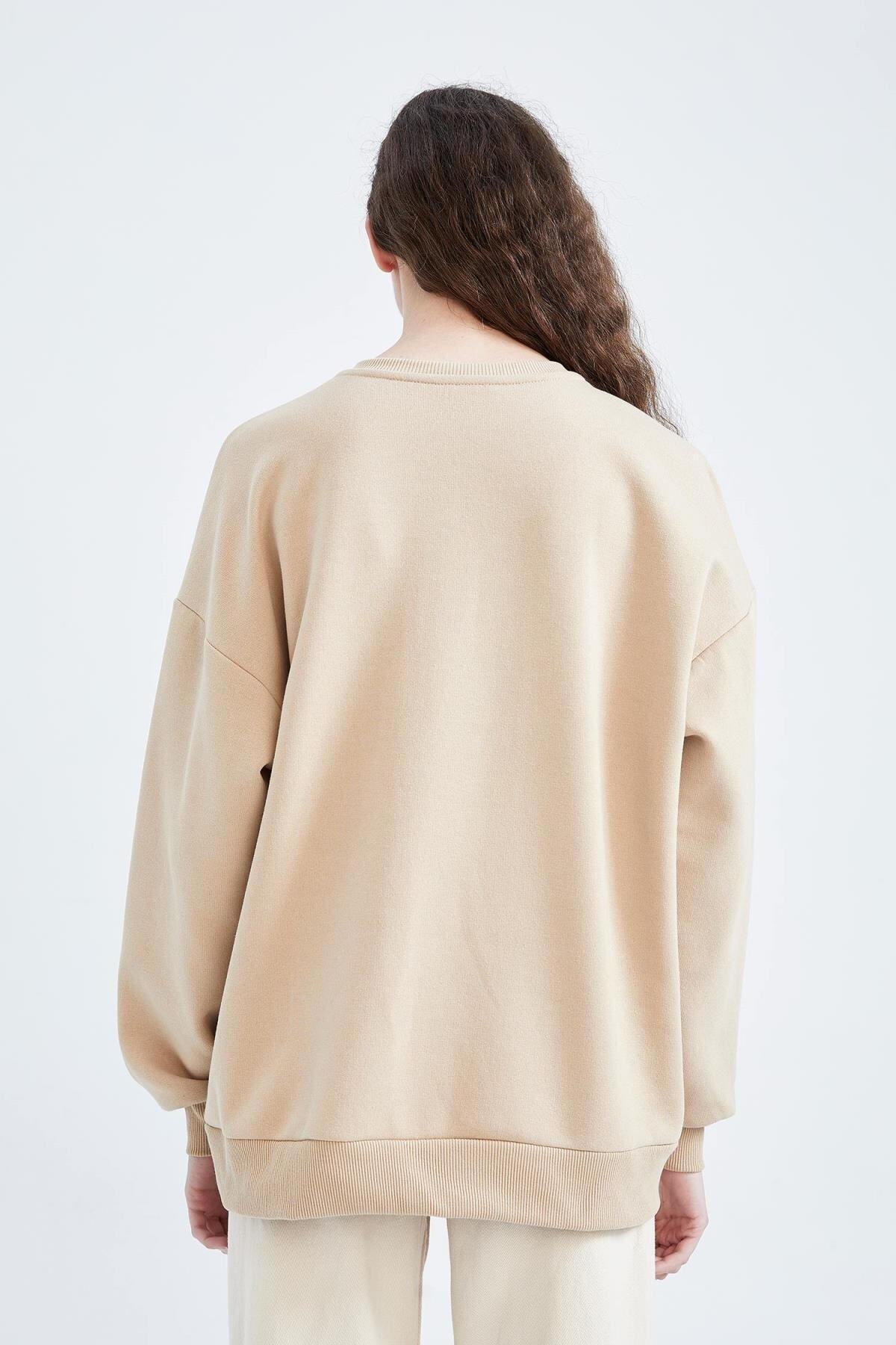DeFacto-Oversize Fit mikina Crew Neck 4