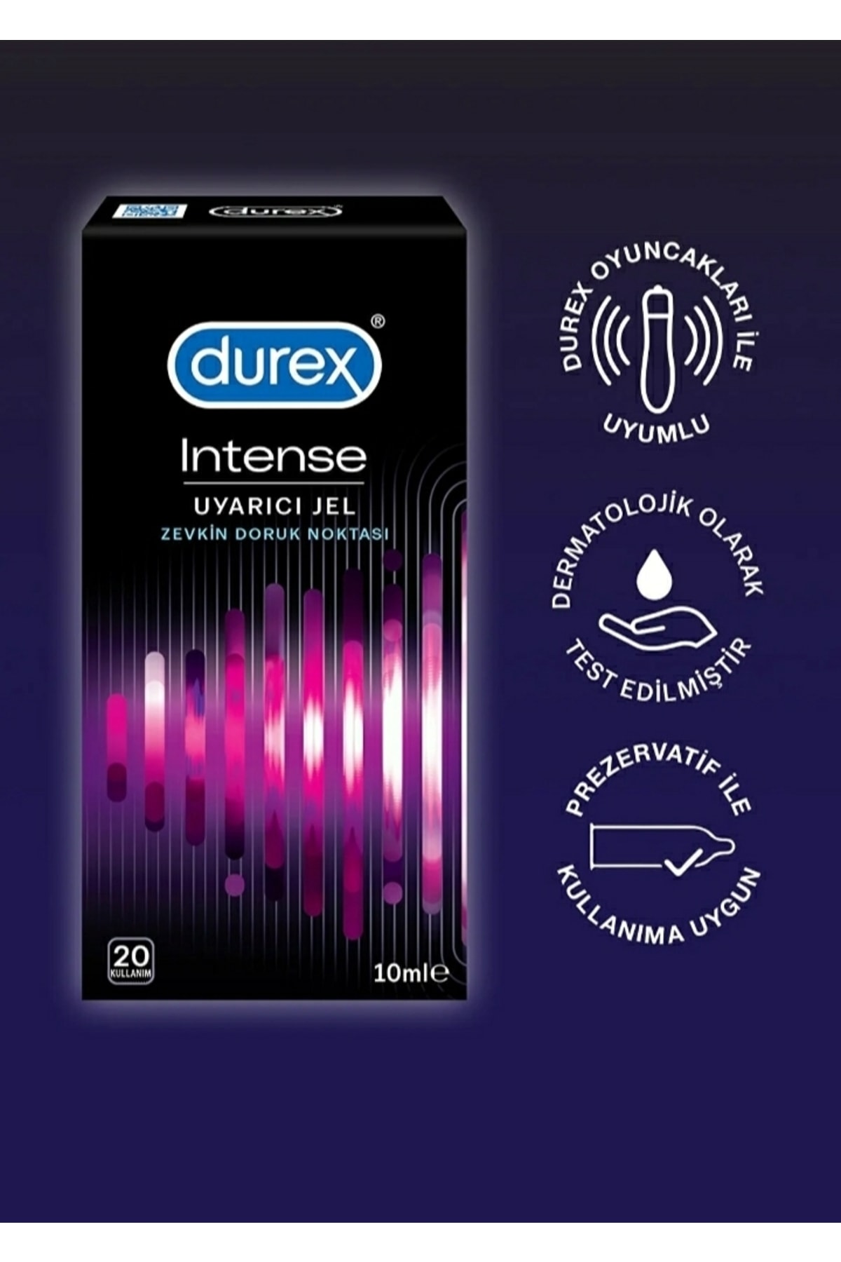 Uyarıcı Tahrik Edici Jel Intense 20 Kullanım 5