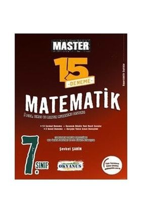 7. Sınıf Master 15 Matematik Denemesi U261212