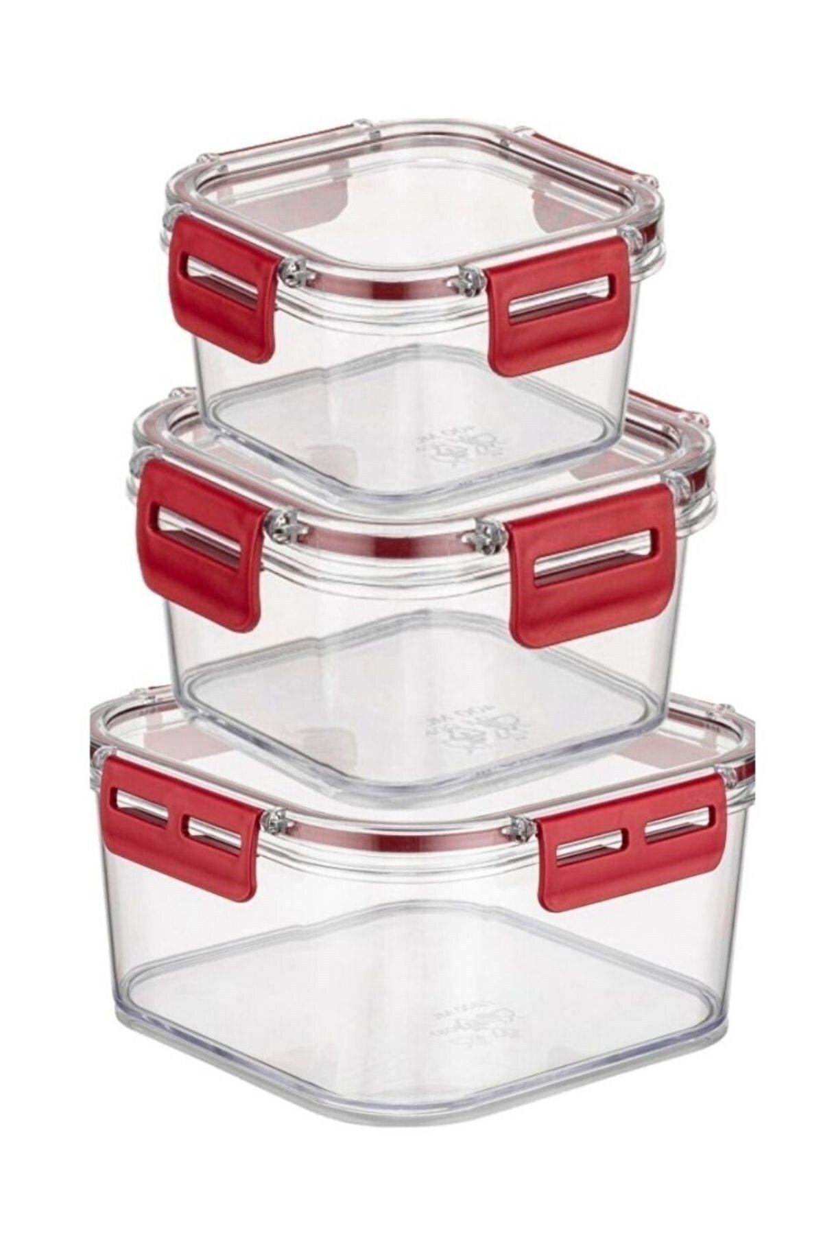 Buffer-® 3-Piece Practical Silicone Seal Sturdy Stackable Storage Containers with Leak-Proof Lids 4