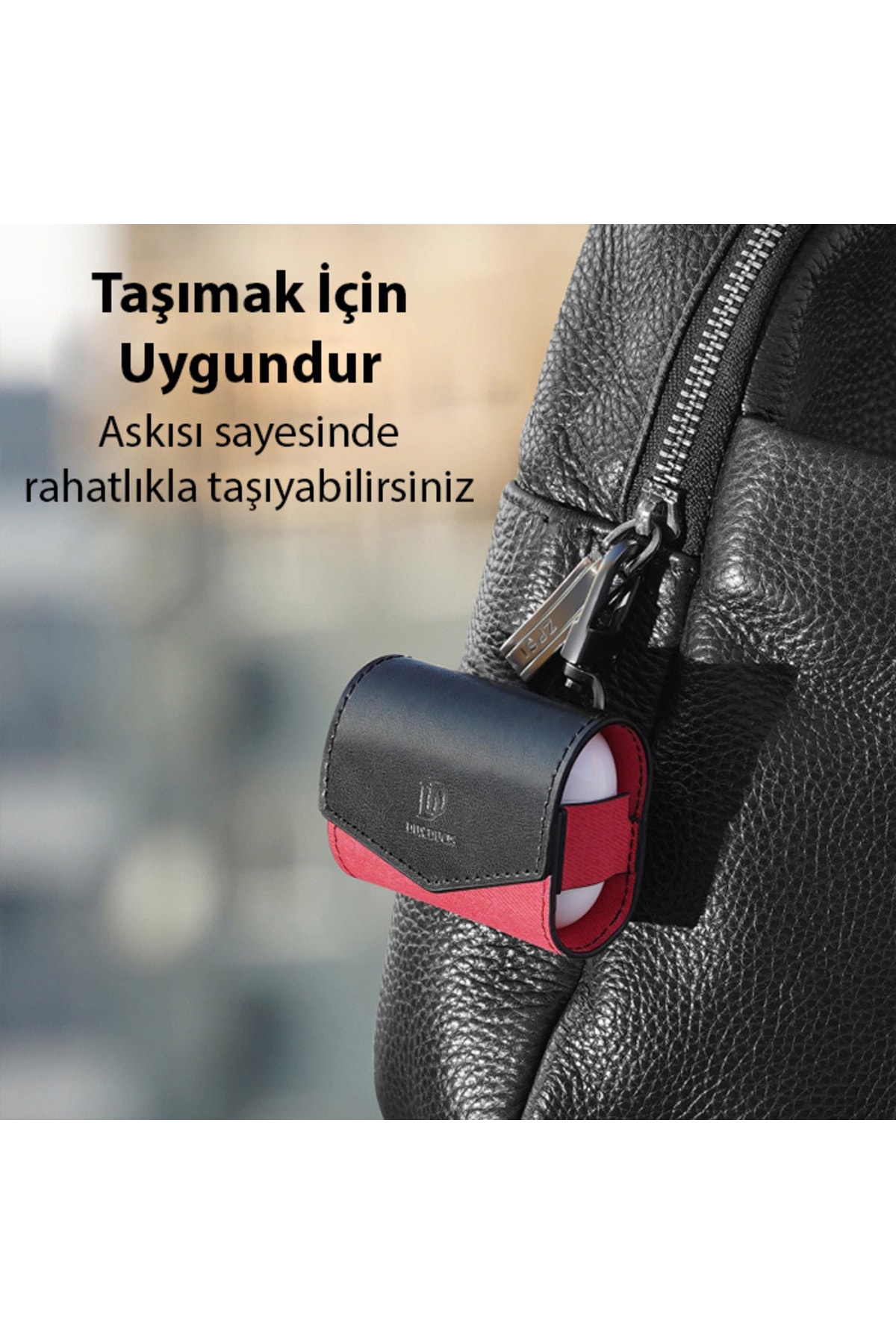 Mix Series Apple Airpods 3 Uyumlu Premium Mıknatıslı Deri Kılıf 3