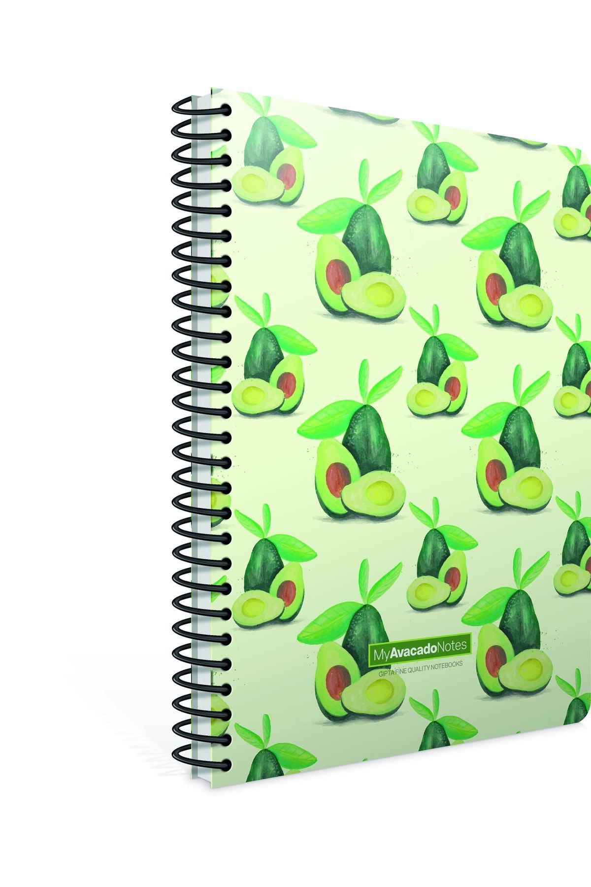Gıpta-Avocado Notes Spiral Cardboard Cover Notepad A6 (small Size) 80 Sheets Lined (Pack of 36) 5997 4