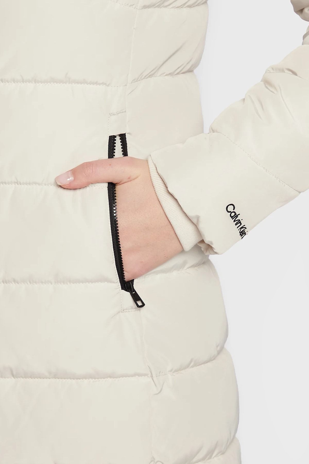 Calvin klein shop white winter jacket