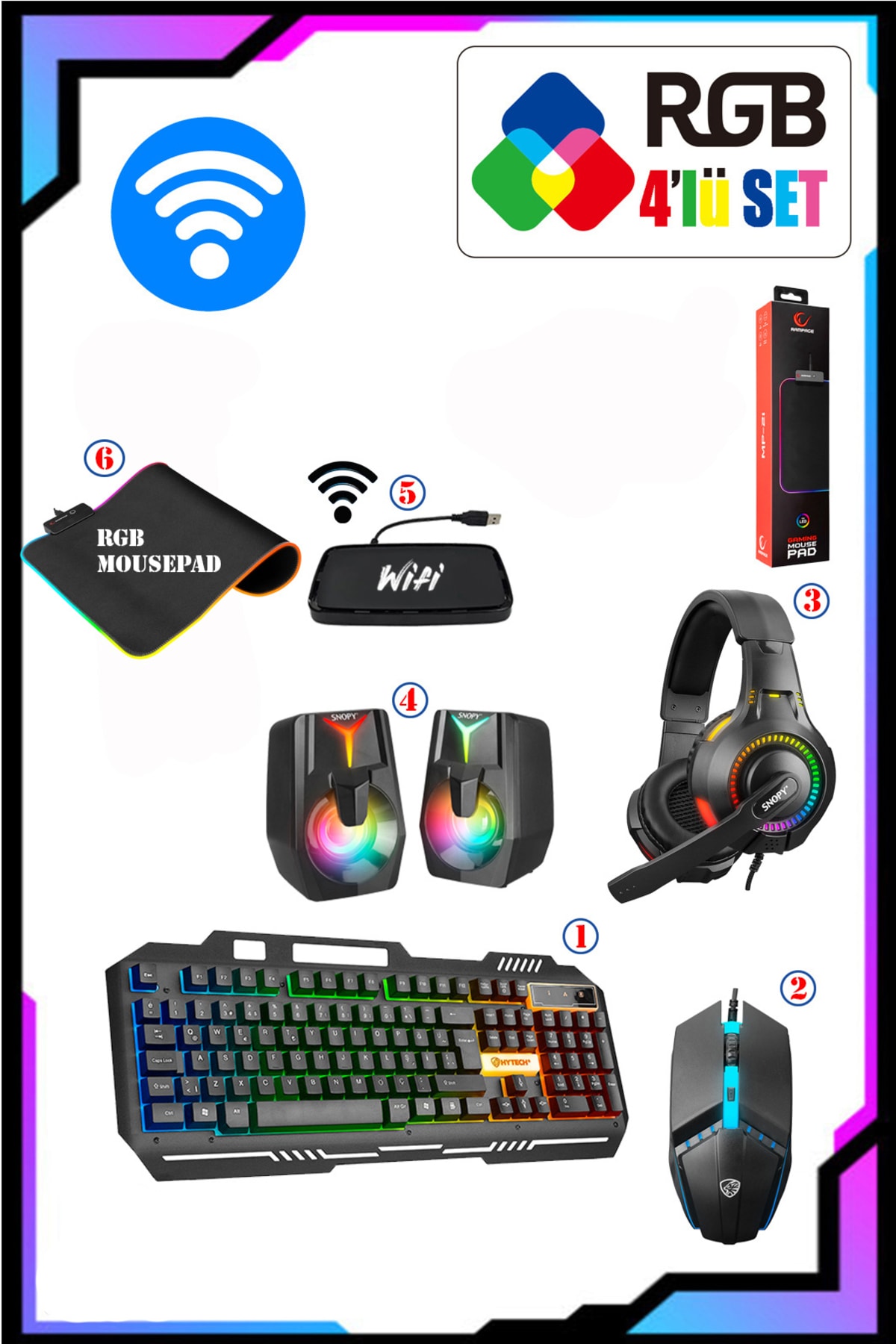 Vega S12 I5-3470 8gb 512gb Ssd+320gb Hdd Gtx1650 24" 144hz Oyuncu Masaüstü Bilgisayar 3