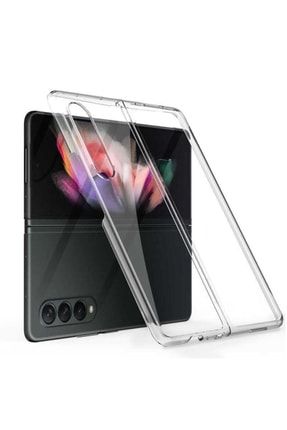 Galaxy Z Fold 3 Kılıf Ultra Ince Köşeleri Şık Tasarım Şeffaf Kapak SKU.: 119931
