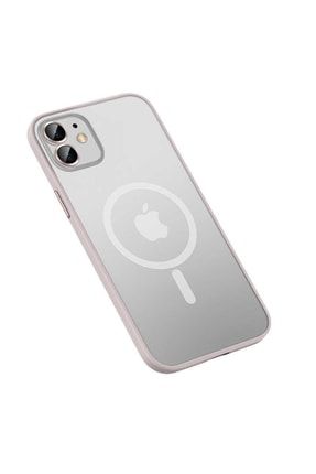 Apple Iphone 11 Uyumlu Kılıf Darbe Emici Mükümmel Kalıp Mage Safe Dizayn Mokka Wireless Kapak SKU: 462193