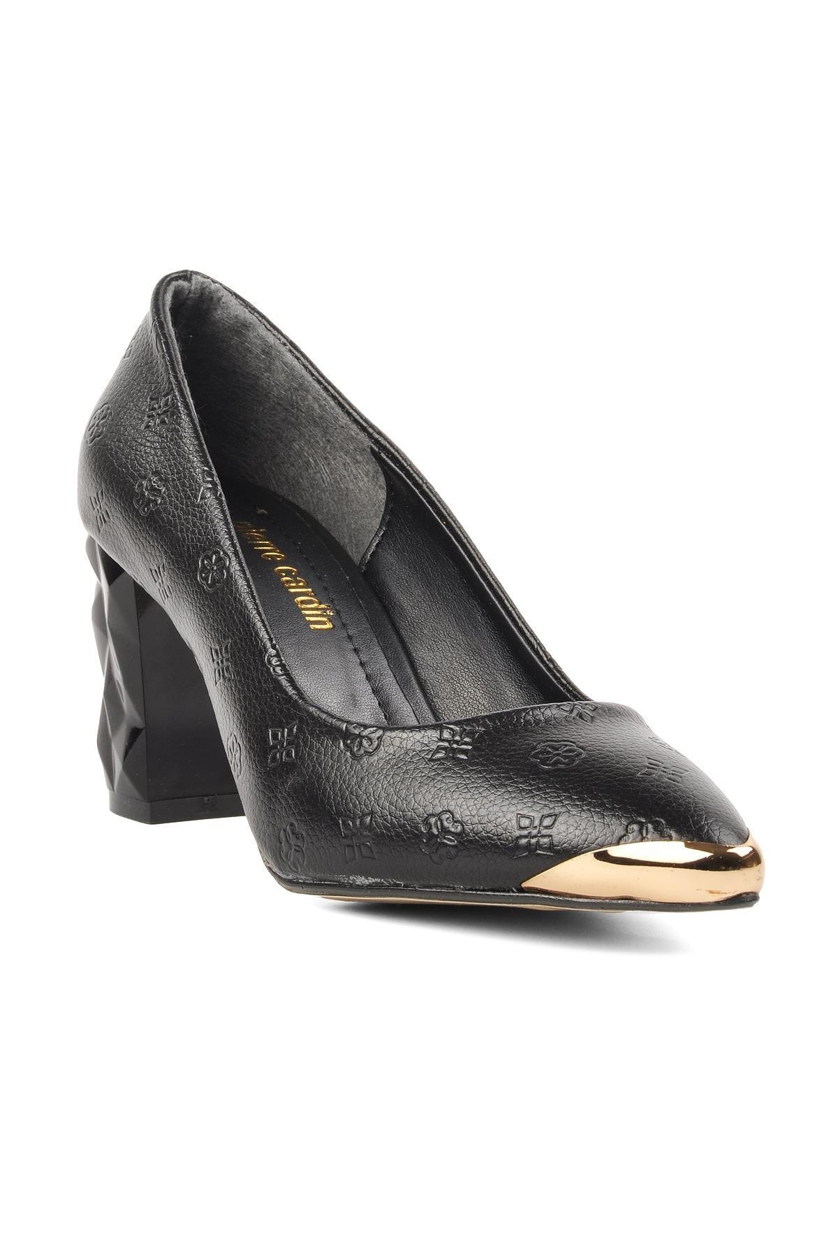 Pierre Cardin Pc-51752 Siyah-altın Kadın Topuklu Ayakkabı