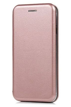 Apple Iphone Xr Curve Manyetik Kapaklı Rose Gold Deri Kılıf SKU: 388403