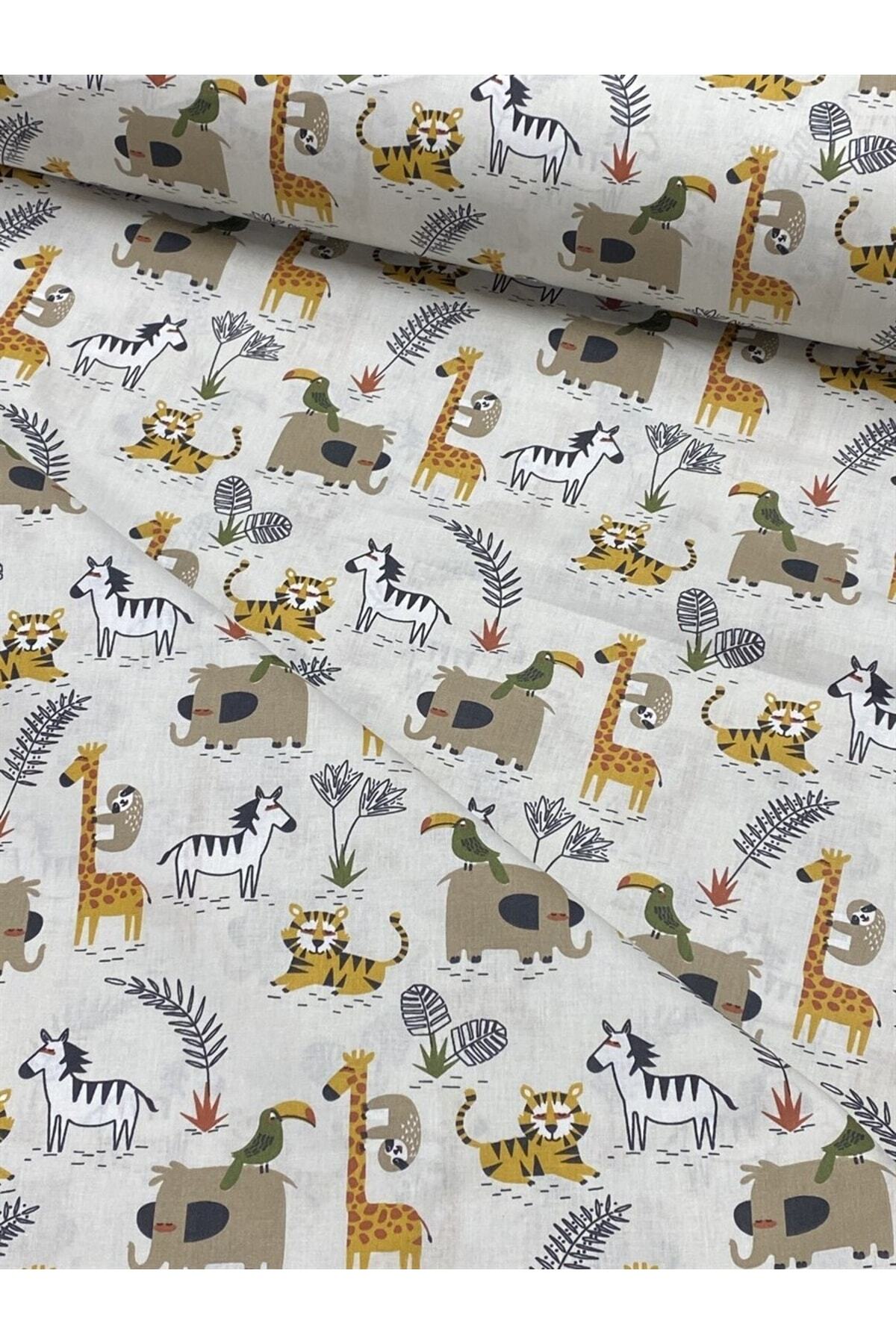 EDA HOME TEKSTİL Desenli %100 Pamuk Akfil Kumaş (bebek) Eni:150cm (100x150 Cm) V32 fotoğrafı 4 (önizleme)