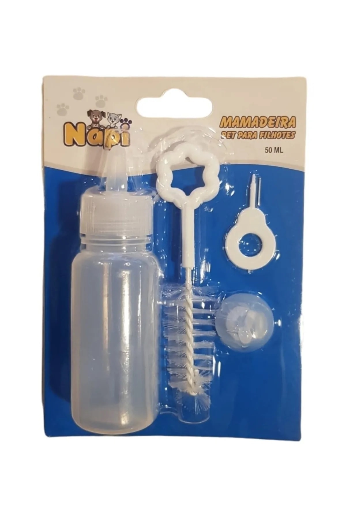 Neptün Life Yavru Kedi Köpek Biberonu Seti Ve Yedek Emzik- Biberon Ve Temizleme 60 ml