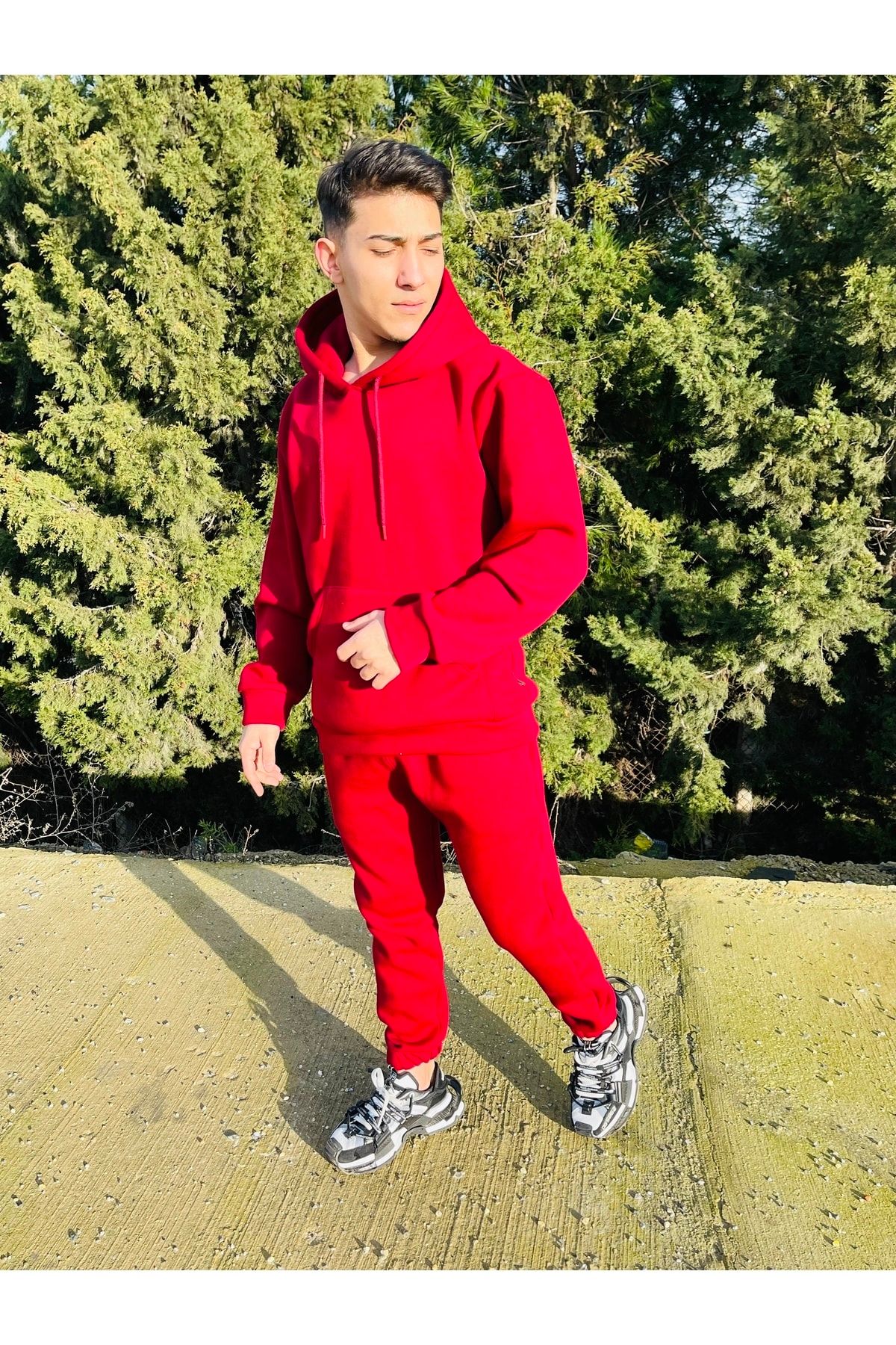 Red tracksuit cheap for men