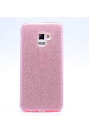Samsung Galaxy A8 Plus 2018 Ile Uyumlu Kılıf Simli Parlak Silikon Shining SKU: 461492