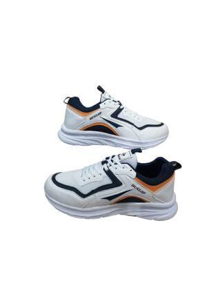 Dnp1172-10 Erkek Beyaz Lacivert Ultra Hafif Poli Taban Spor Ayakkabı DNP1172-10