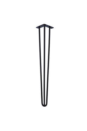Masa Ayağı Metal Ahşap Kütük Sehpa Ayağı Dresuar Ayağı Şık Tasarım 70 Cm (1 ADET FİYATI) 70cm firkete