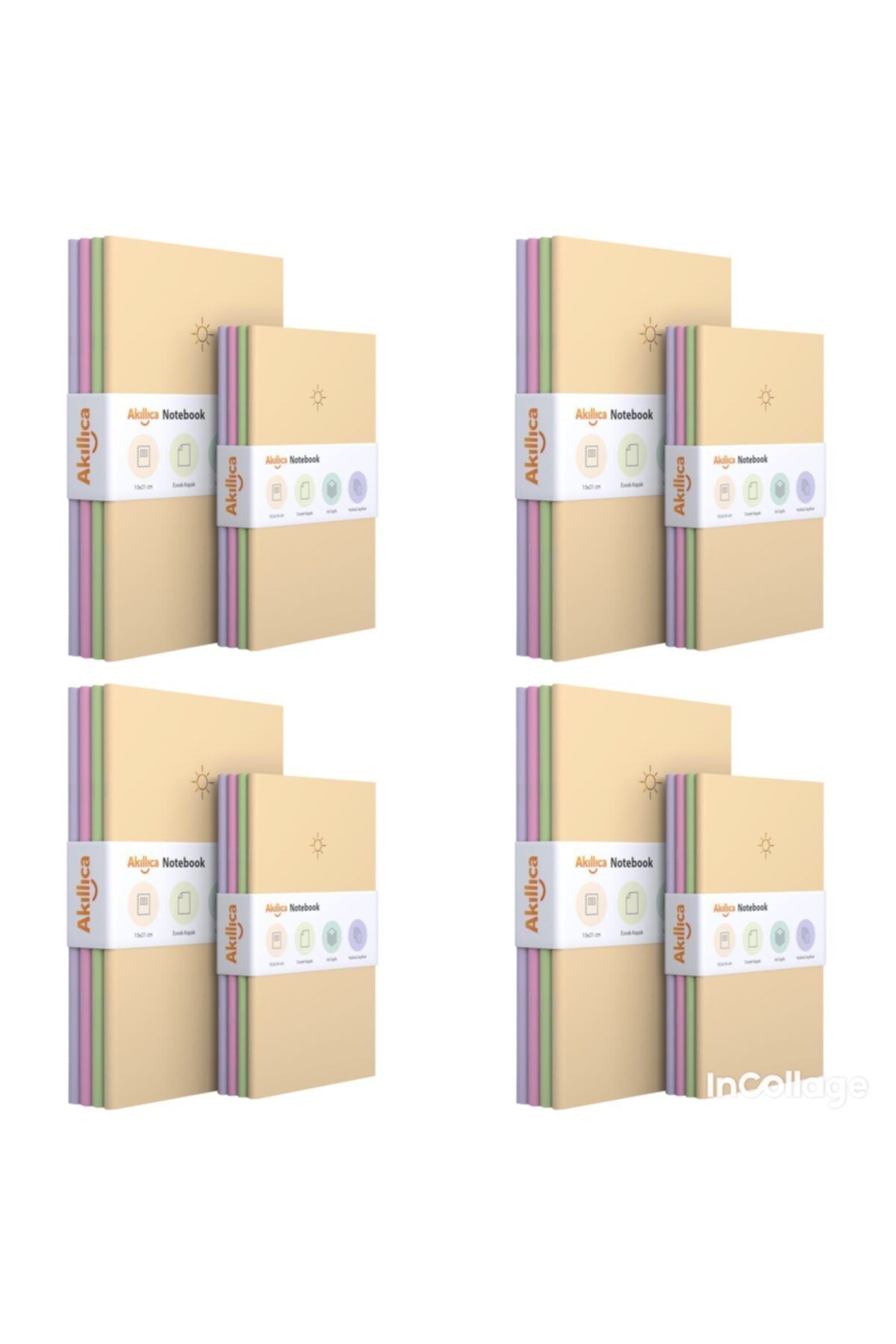 AKILLICA-Pastel Colored 32-Point Notebook Notebook Set 1