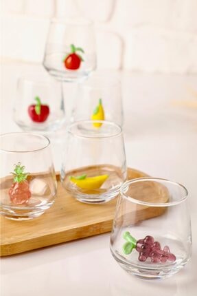 adamodart meyve figurlu su bardagi 6li set fiyati yorumlari trendyol