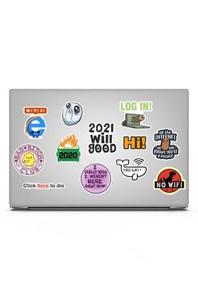 Laptop Sticker Notebook Macbook Tablet Internet Temalı ns56