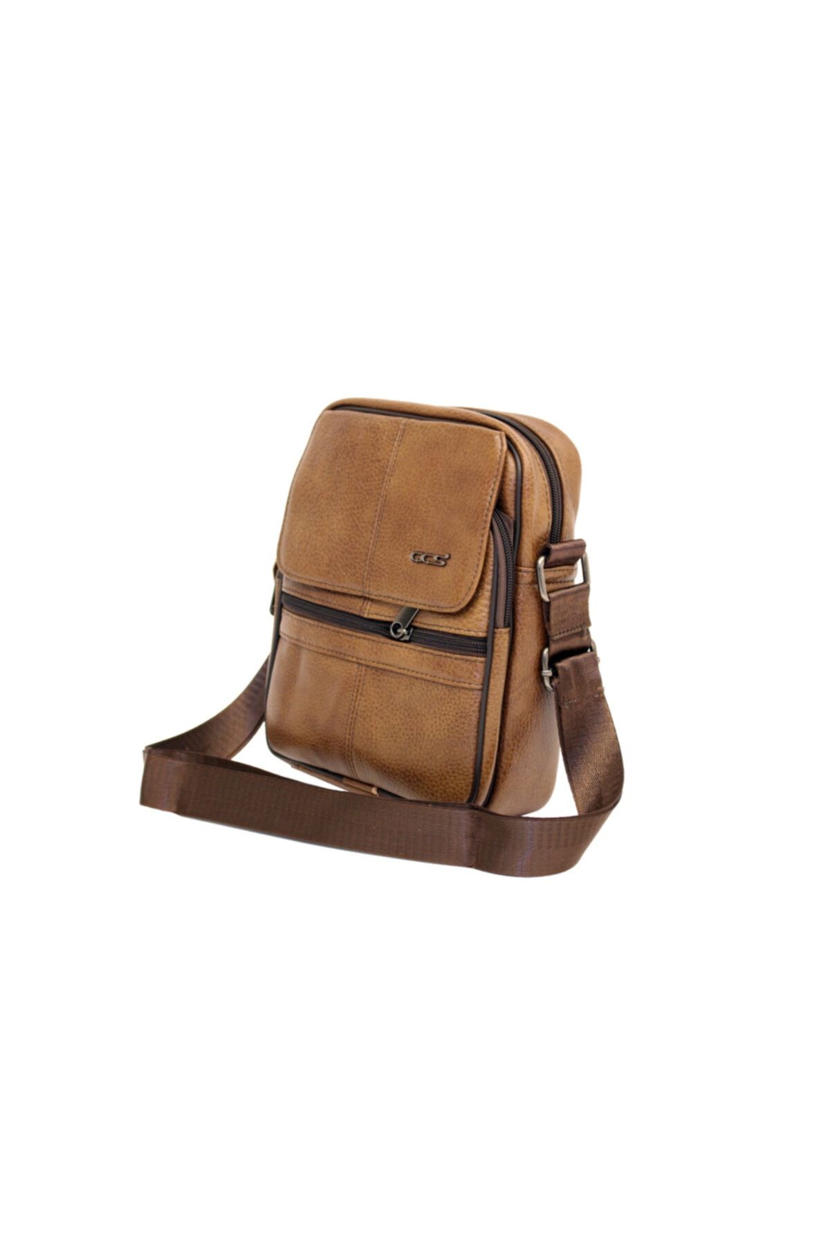 ÇÇS-Γνήσιο δέρμα Camel Ανδρικό Portfolio & Clutch Bag Ççs 30995 5