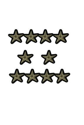 Yıldız Arma Yama Patch Sticker ( Ütüyle Yapışan Arma ) 10 Adet yıldızarma