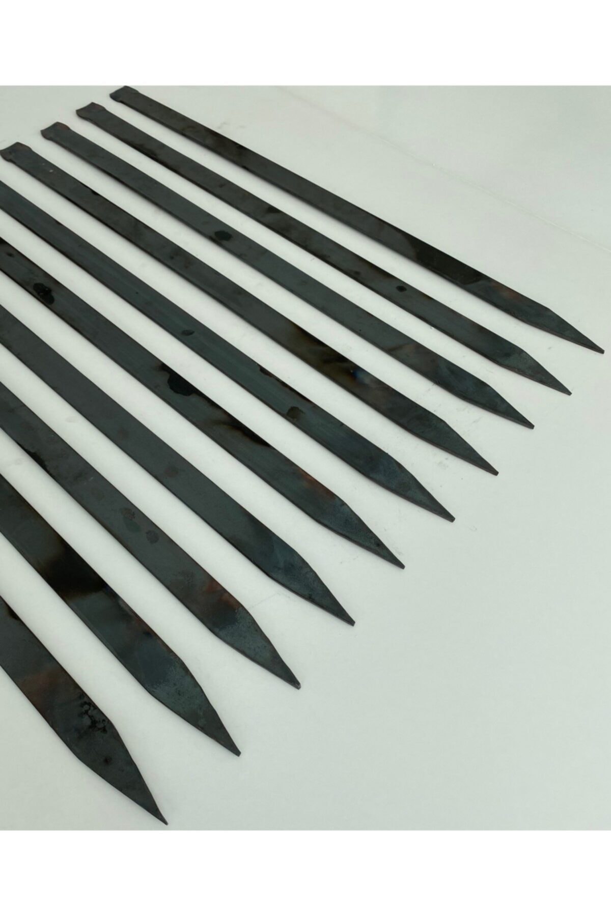 mobilreyon - 5 Adet Adana Kebap Şişi - Özel Üretim Sıcak Dövme - Beyti - Silme - Boy:60cm En:2,5 Cm