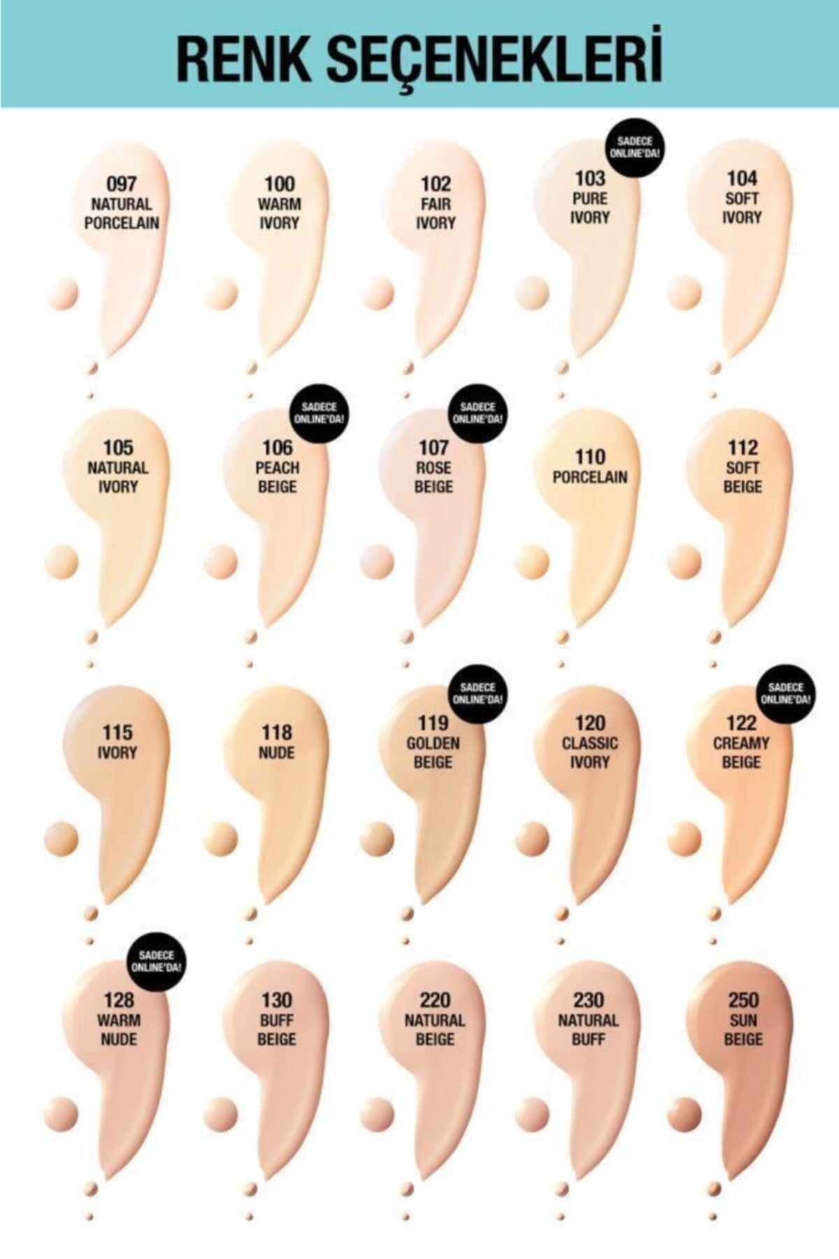 فونداسیون مات و بدون منافذ - 118 Nude میبلین Maybelline