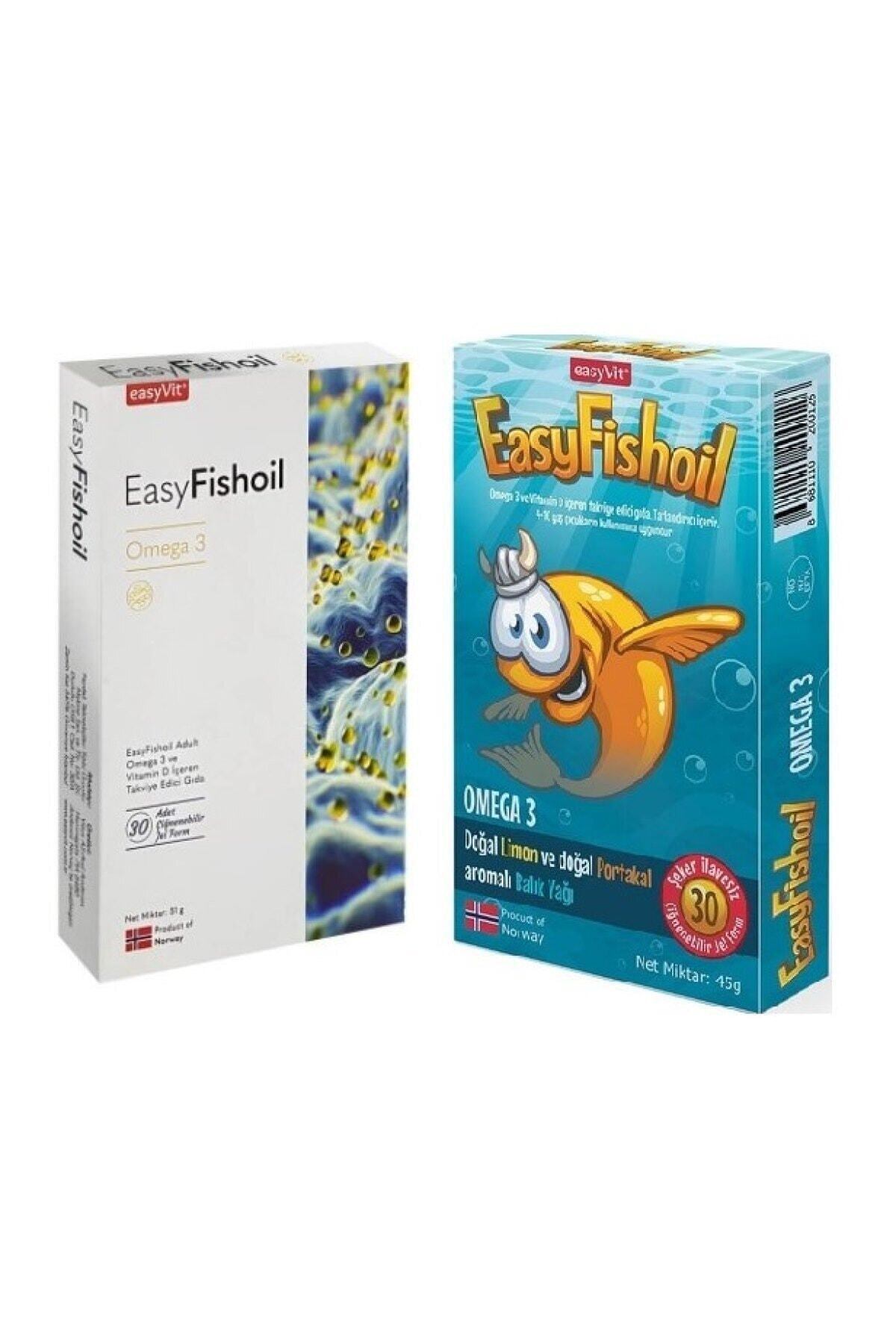 Easy Fishoil 30+30 Omega 3 Ve D Vitamini Çoçuk+yetişkin Balık Yağları