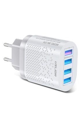 Uslion 4 Port 48w Qc 3.0 Hızlı Şarj Usb Şarj Başlık Adaptör Beyaz 33535