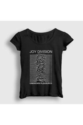 Kadın Siyah Unknown Pleasures Joy Division T-shirt 87741tt