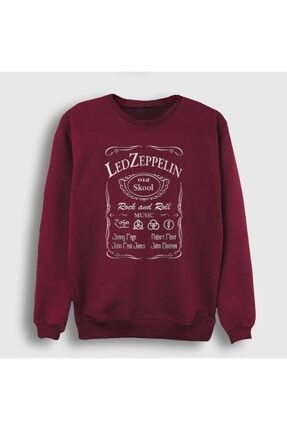 Unisex Bordo Old Led Zeppelin Sweatshirt 96553tt