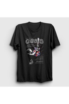 Unisex Siyah Guitar Oasis T-shirt 100110tt