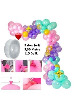 Zincir Balon Seti 5 Metre-100 Balon babysha41