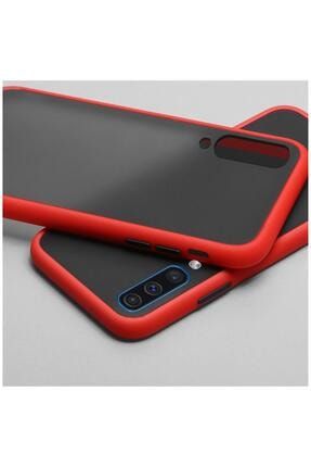 Samsung Galaxy A50 Uyumlu Kırmızı Silikon Kenar Telefon Kılıfı 2132-m311
