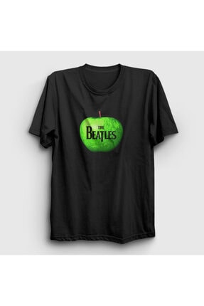 Unisex Siyah Apple The Beatles T-shirt 114160tt