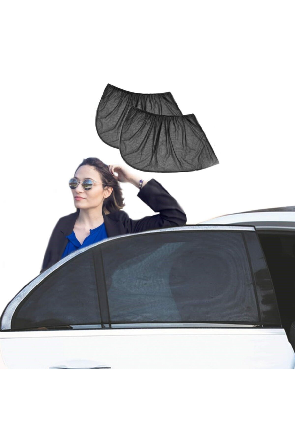 eryatex Araba Araç 2 Adet Yan Cam Perdesi Güneşlik Gölgelik Güneş Koruyucu Arka Koltuk Perde Emzirme Örtüsü fotoğrafı 6 (önizleme)