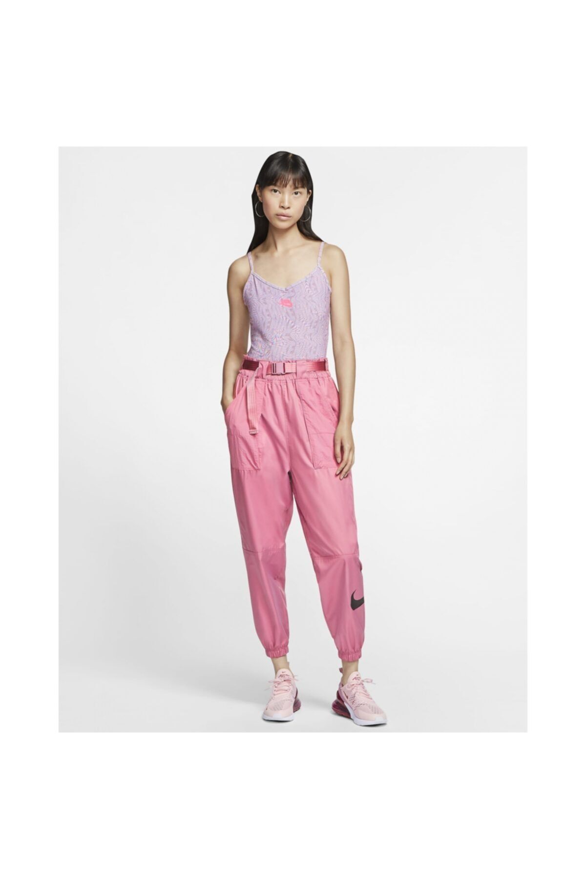Nike Women's Pink Sportswear Printed Jumpsuit cw2508-512 - Trendyol