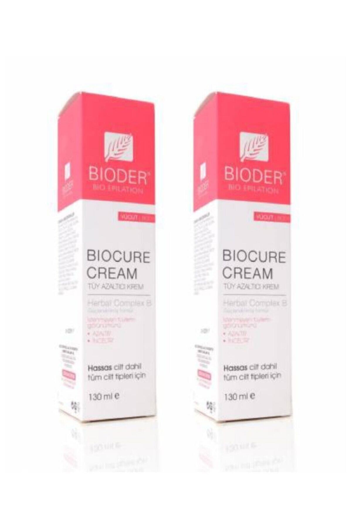 Bioder Biocure Cream 130 ml Tüy Azaltıcı Krem X 2 Adet
