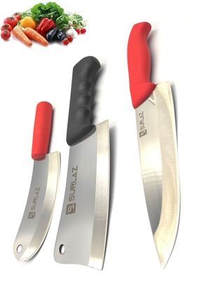 Satır Zırh Mutfak Bıçak 3'lü Set GTR11-25