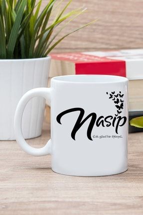 Nasip Yazılı Porselen Kupa Bardak SY-NASIP-1
