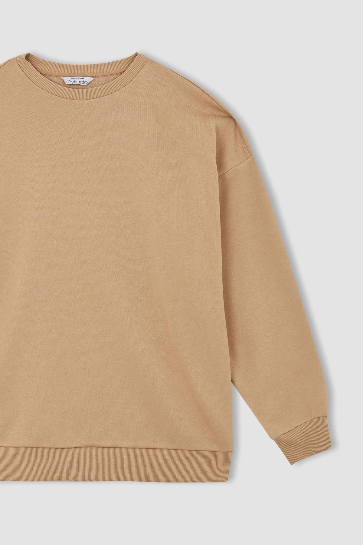 DeFacto-Oversize Fit mikina Crew Neck 6
