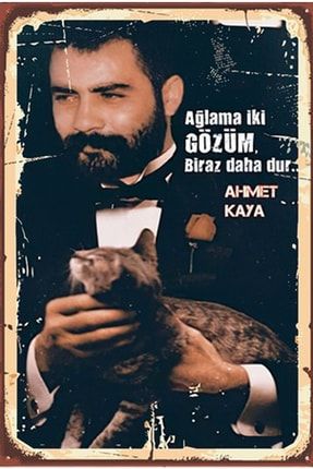 Ahmet Kaya - Retro Ahşap Poster fnfdnnfndmm59