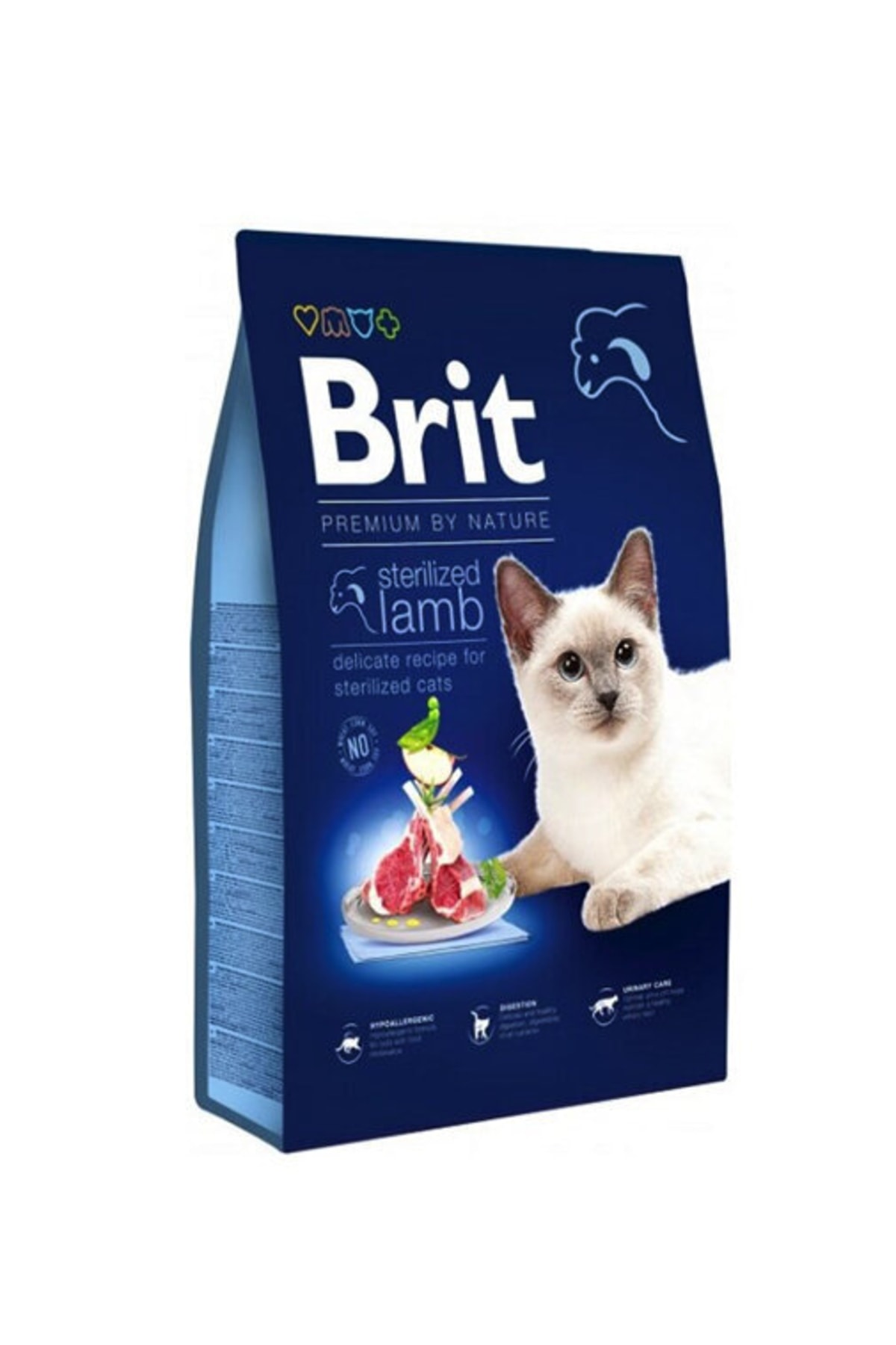 Brit Premium By Nature Cat Steril Lamb 8 Kg